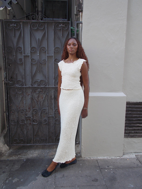 GINA TEXTURED MAXI SKIRT