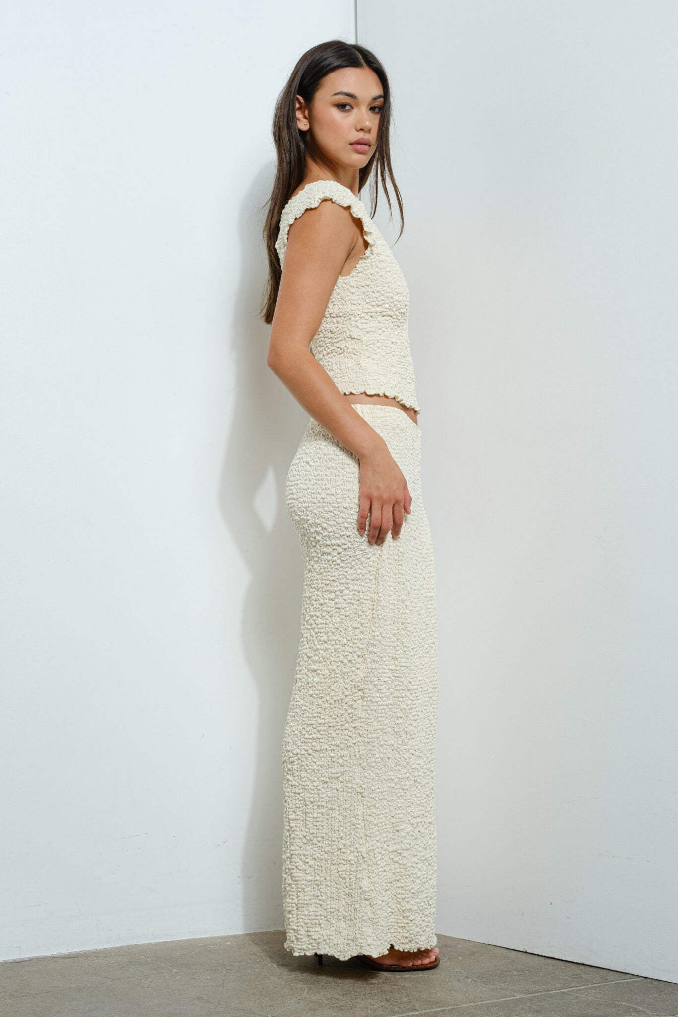 GINA TEXTURED BOATNECK TOP